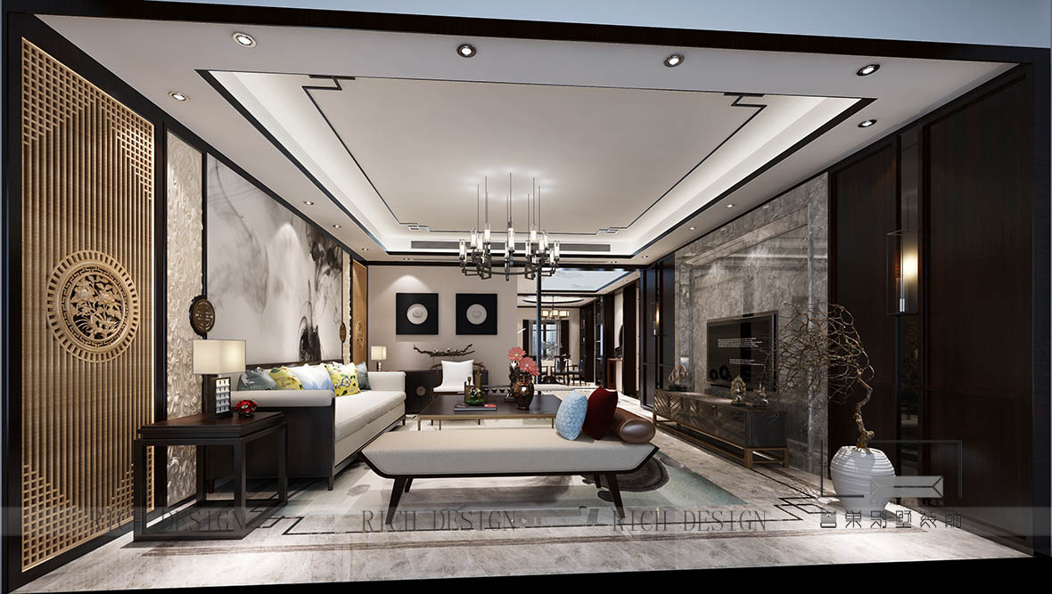 客廳內(nèi)頁.jpg 山語清暉6棟2單元中式客廳裝修設(shè)計(jì)效果圖