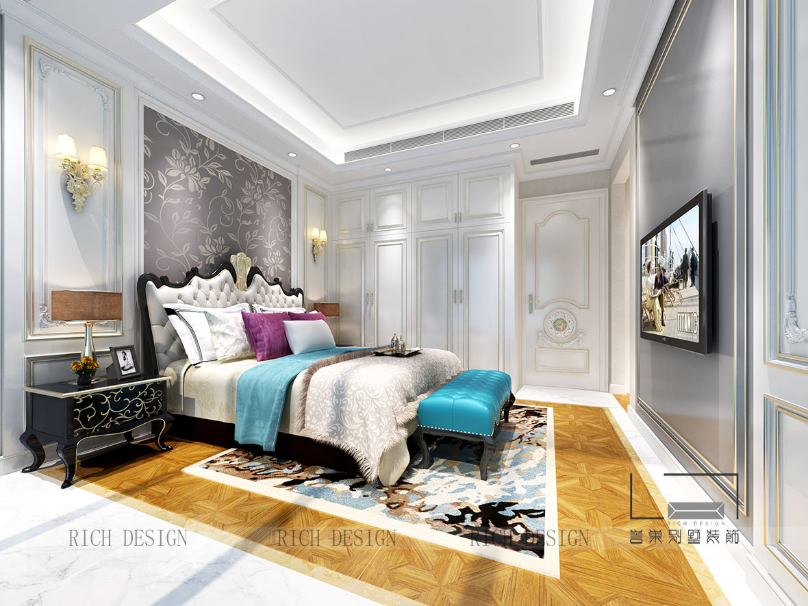 中洲一期1棟A01歐式小孩房裝修設計效果圖