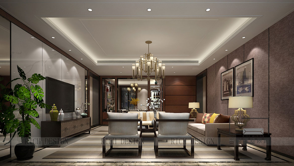 九號(hào)大院中式客廳裝修 九號(hào)大院中式客廳裝修效果圖