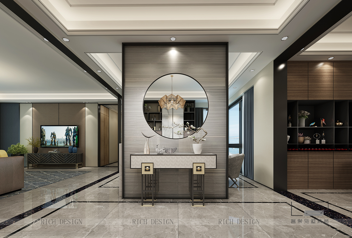 博林天瑞別墅玄關(guān)裝修設(shè)計 博林天瑞別墅玄關(guān)裝修設(shè)計角度效果圖