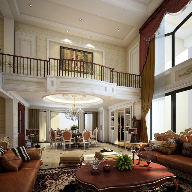別墅美式客餐廳裝飾設(shè)計(jì) 別墅美式客餐廳裝飾設(shè)計(jì)效果圖