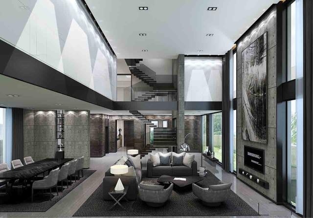 別墅現(xiàn)代大廳裝修設計欣賞圖