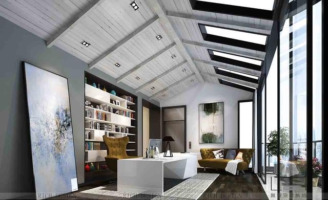 別墅現(xiàn)代辦公裝修設計欣賞圖