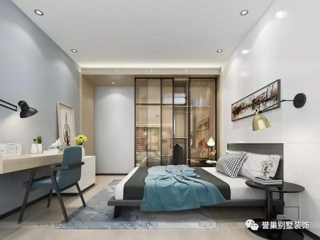 漢京山現(xiàn)代次臥裝飾設計 漢京山現(xiàn)代次臥裝飾設計效果圖