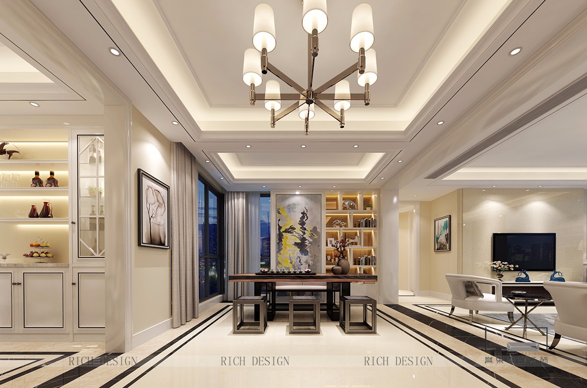 博林天瑞歐式茶室裝飾設(shè)計 博林天瑞歐式茶室裝飾設(shè)計效果圖