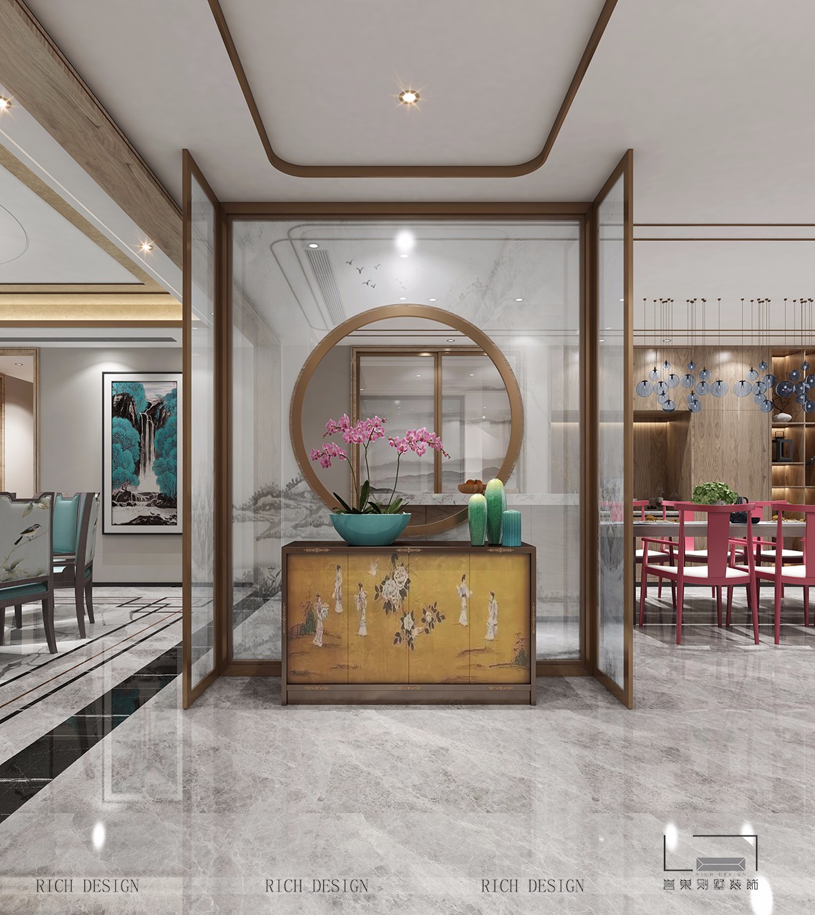 拾樂(lè)府中式入戶玄關(guān)裝飾效果圖 拾樂(lè)府中式入戶玄關(guān)裝飾效果圖