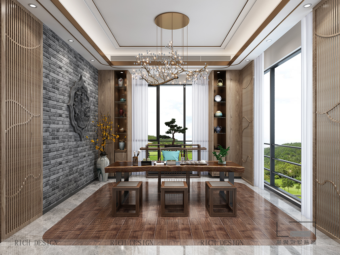 拾樂(lè)府中式別墅品茶區(qū)裝修效果圖 拾樂(lè)府中式別墅品茶區(qū)裝修效果圖