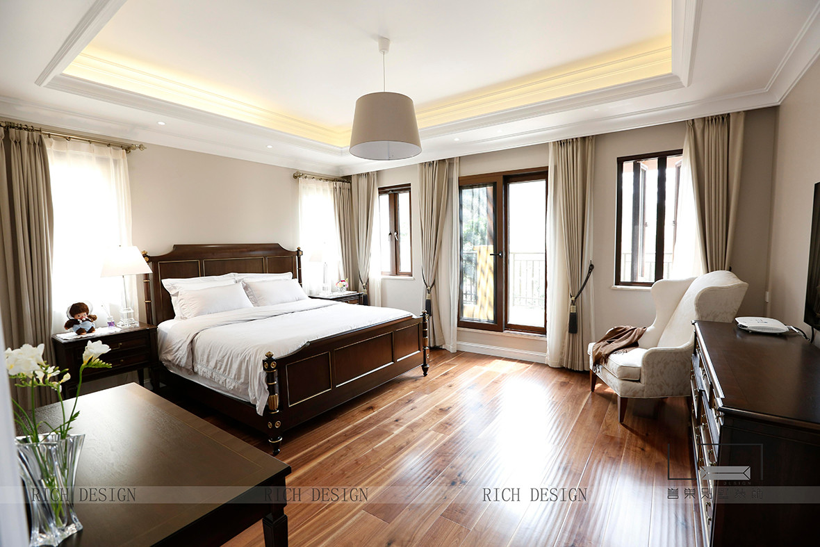 曦城別墅簡歐裝修臥室實景圖 曦城別墅簡歐裝修臥室實景圖