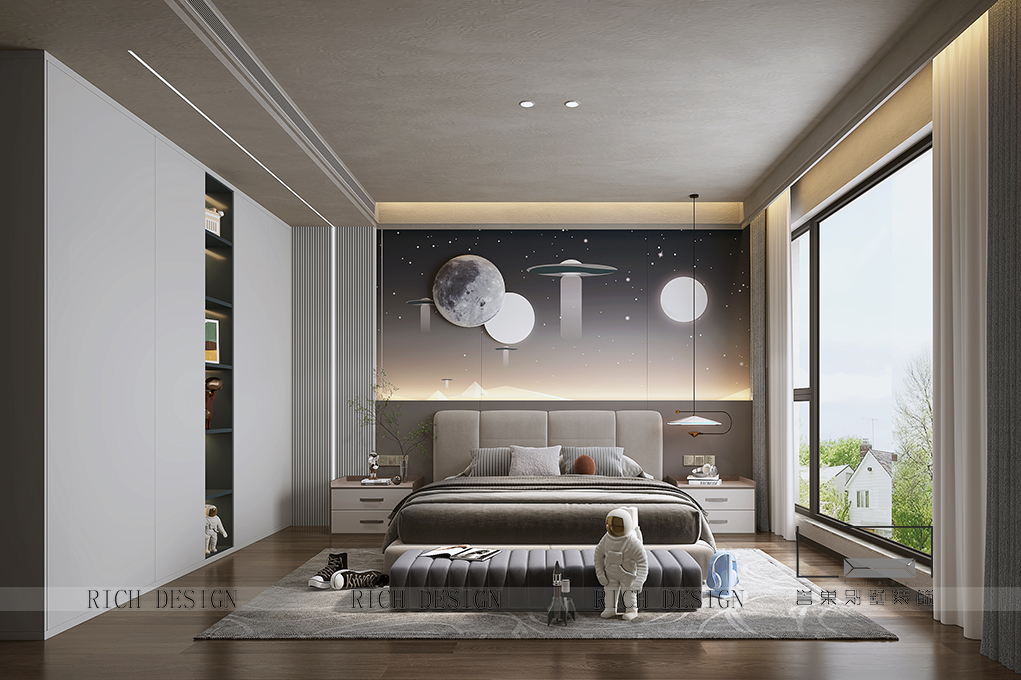 侘寂風--傳麒山兒童房效果圖 侘寂風--傳麒山兒童房效果圖